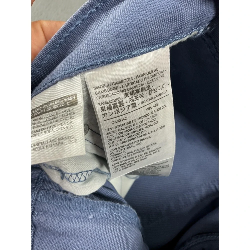 Levis 514 Jeans Mens 29x30 Light Wash Blue Straight Regular Fit Denim Cambodia